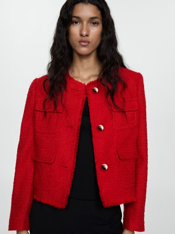 Veste mi-saison 'Wintour' MANGO en rouge : devant