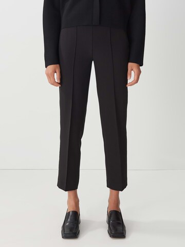 Someday Loose fit Pleat-Front Pants 'Citti' in Black: front