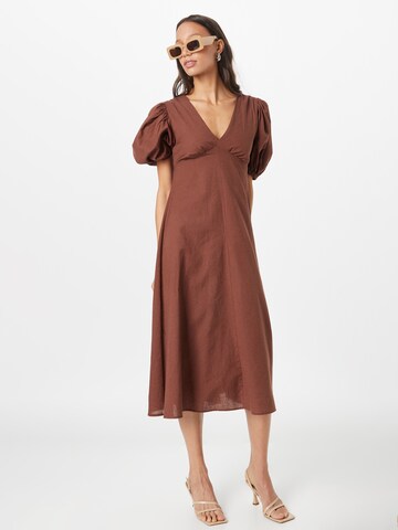 Nasty Gal Summer Dress in Brown