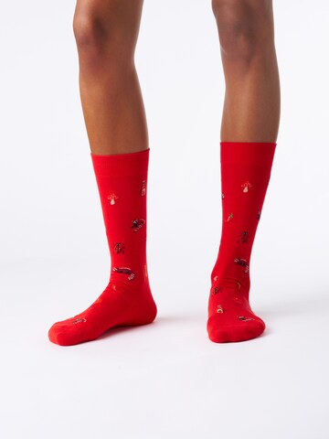 Von Jungfeld Socks 'Signature Icons' in Red