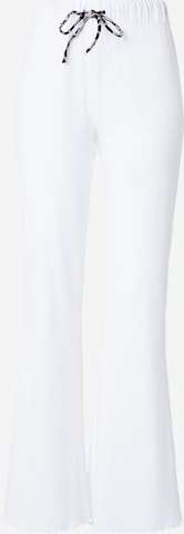 Wide leg Pantaloni de la Hey Honey pe alb: față