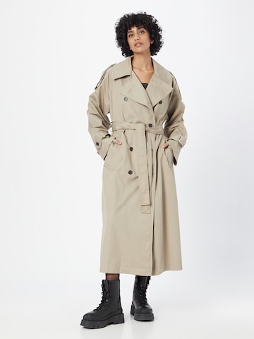 Manteau mi-saison 'Zenni' WEEKDAY en beige : devant