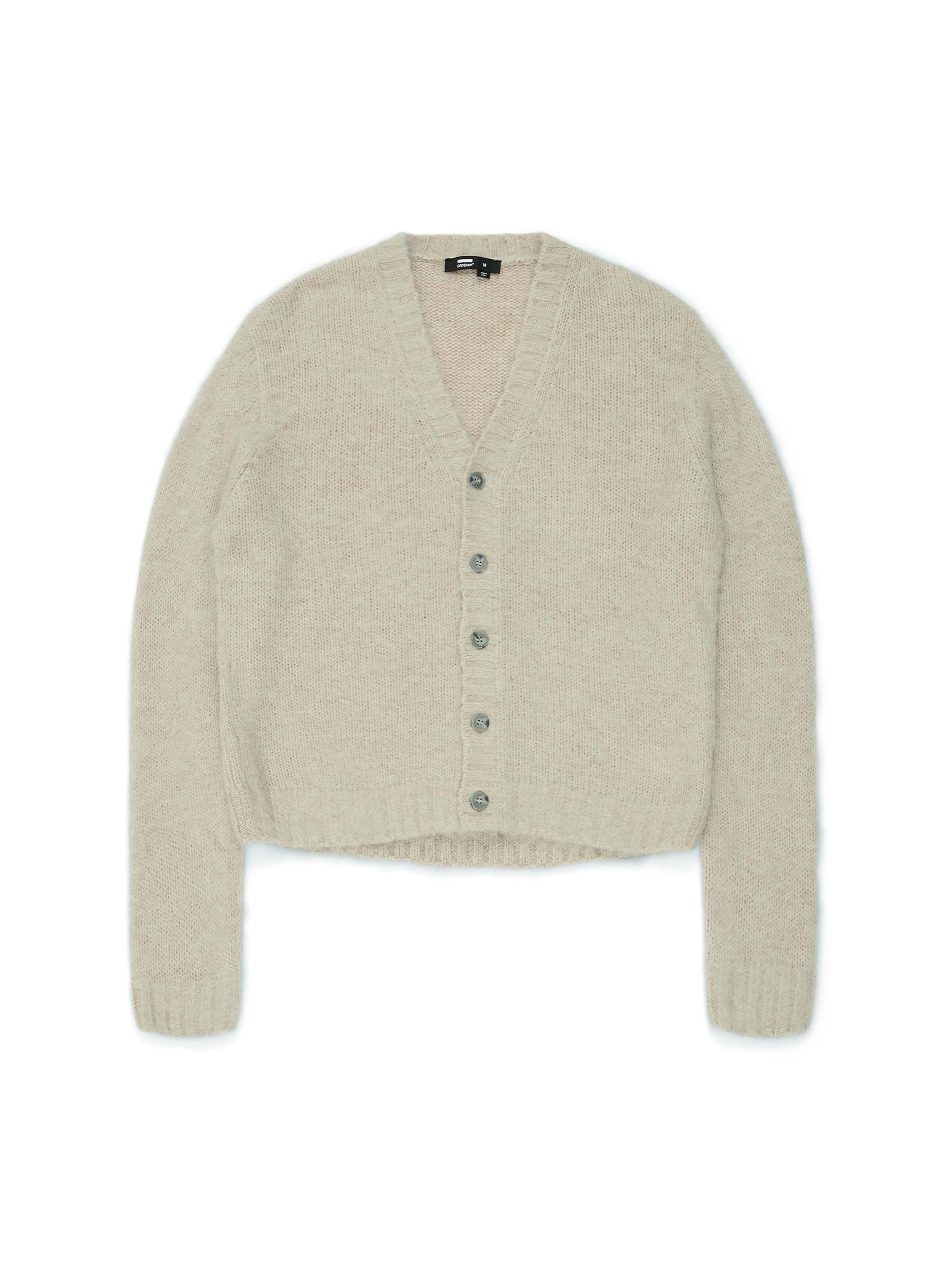 Dr. Denim Gebreid vest 'Tom' in Grijs: voorkant