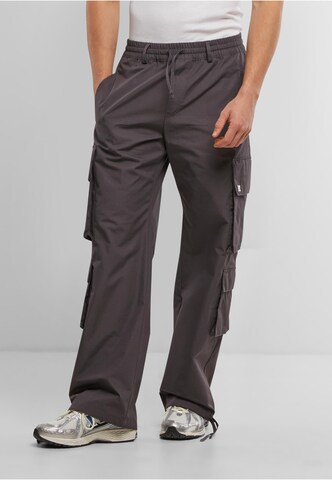 Pequs Wide leg Cargo Pants in Black: front