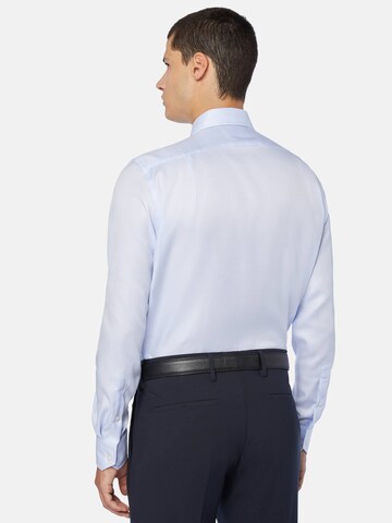 Coupe regular Chemise business 'Ultimate non-iron' Boggi Milano en bleu