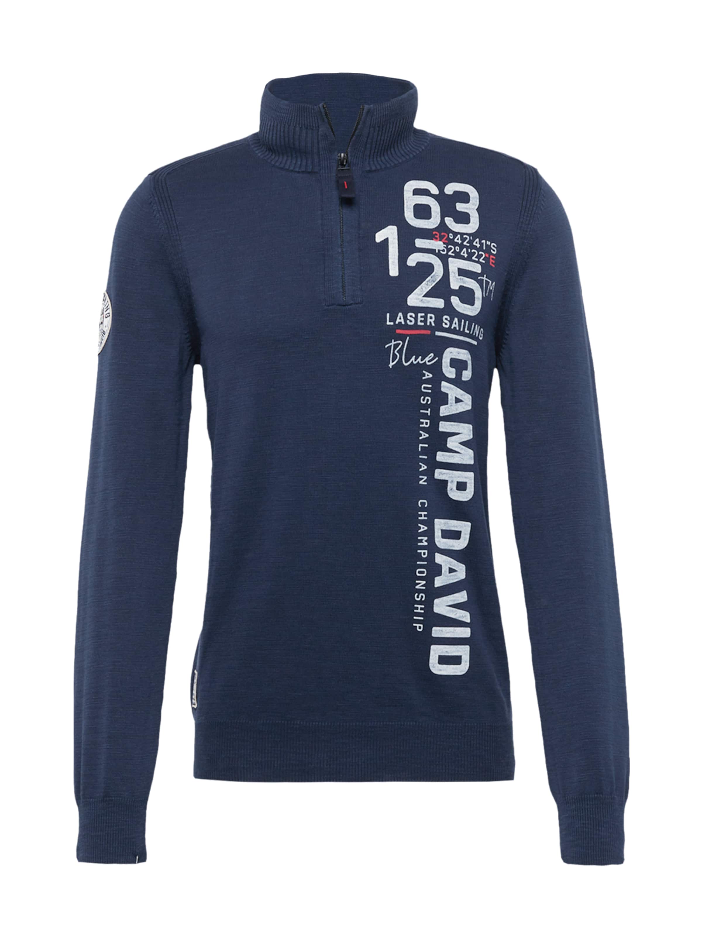 CAMP DAVID Sweater in Blue: front