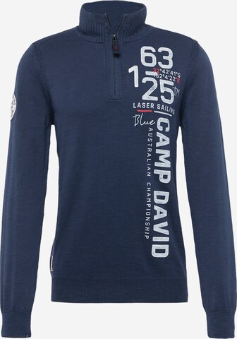 Pullover di CAMP DAVID in blu: frontale