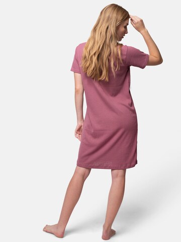 greenjama Nightgown 'Derby-Rib' in Purple