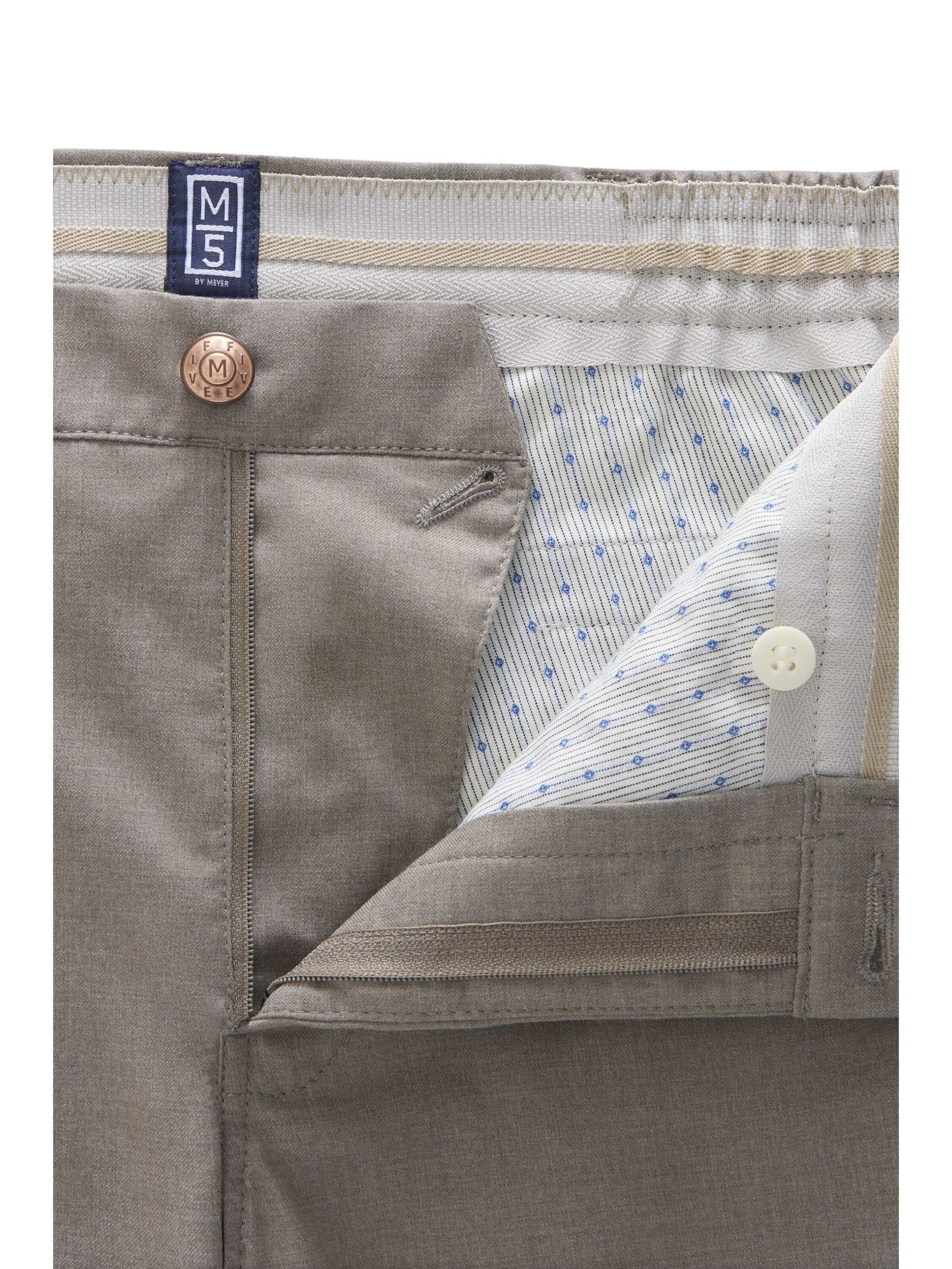 MEYER Slimfit Chinohose 'M5 Move 9-6196' in Grau