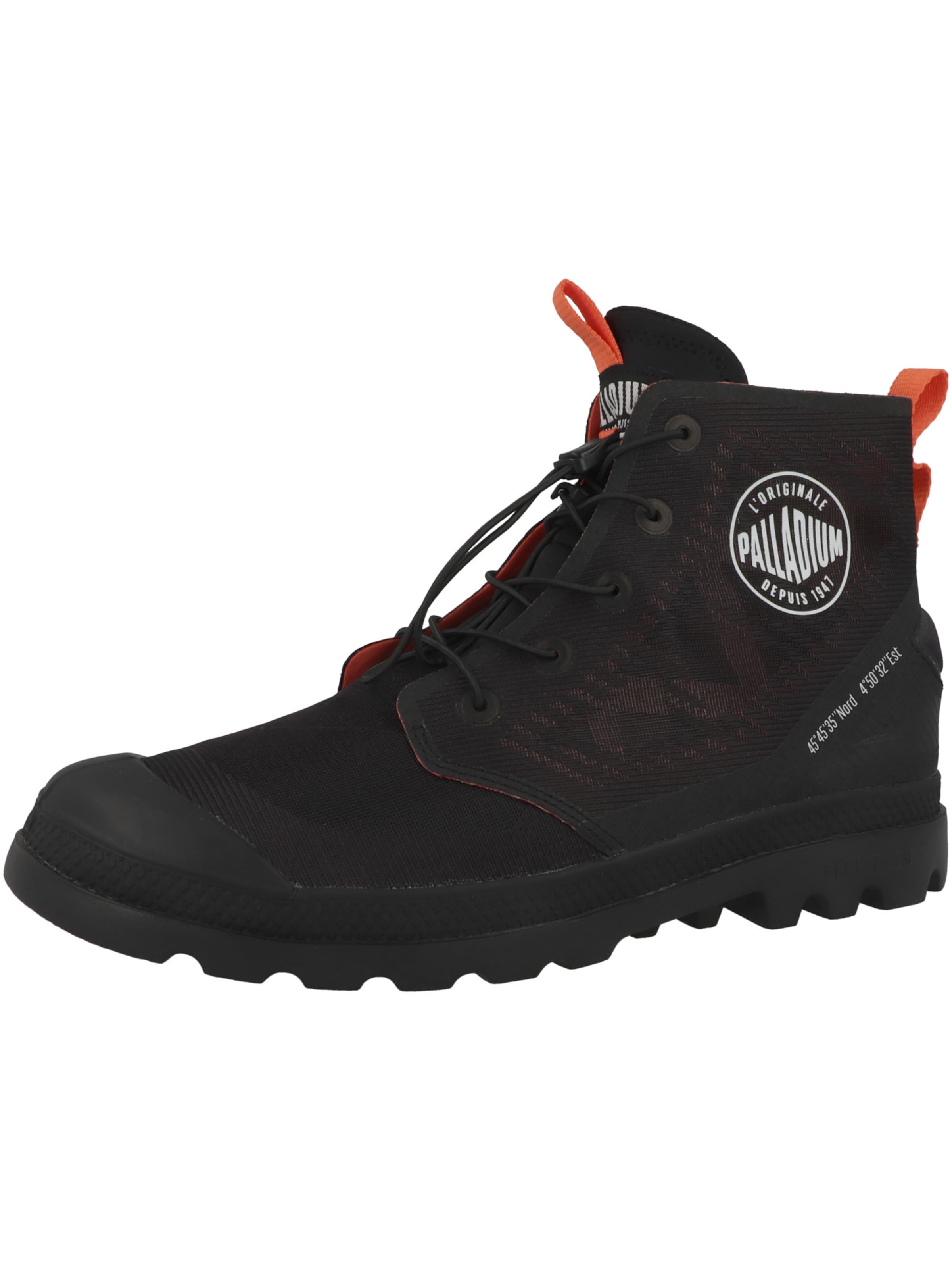 Bottines à lacets ' Pampa Lite Travel Vt' Palladium en noir : devant