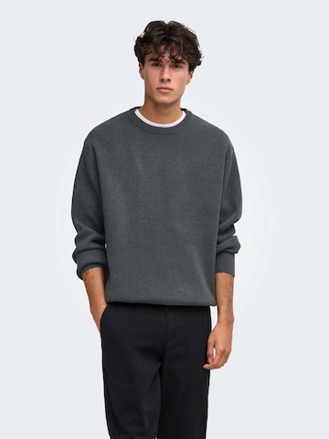 Pullover 'ONSRodger' di Only & Sons in grigio: frontale