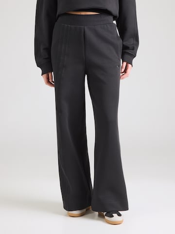 Wide leg Pantaloni de la ADIDAS ORIGINALS pe negru: față