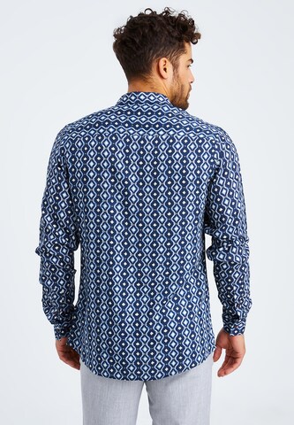 Leif Nelson Regular fit Button Up Shirt in Blue