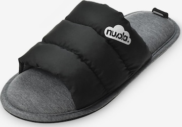 Nuvola. Slippers 'Zueco Spring' in Black: front