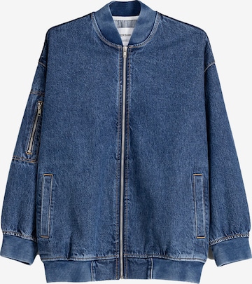 Veste mi-saison Bershka en bleu : devant