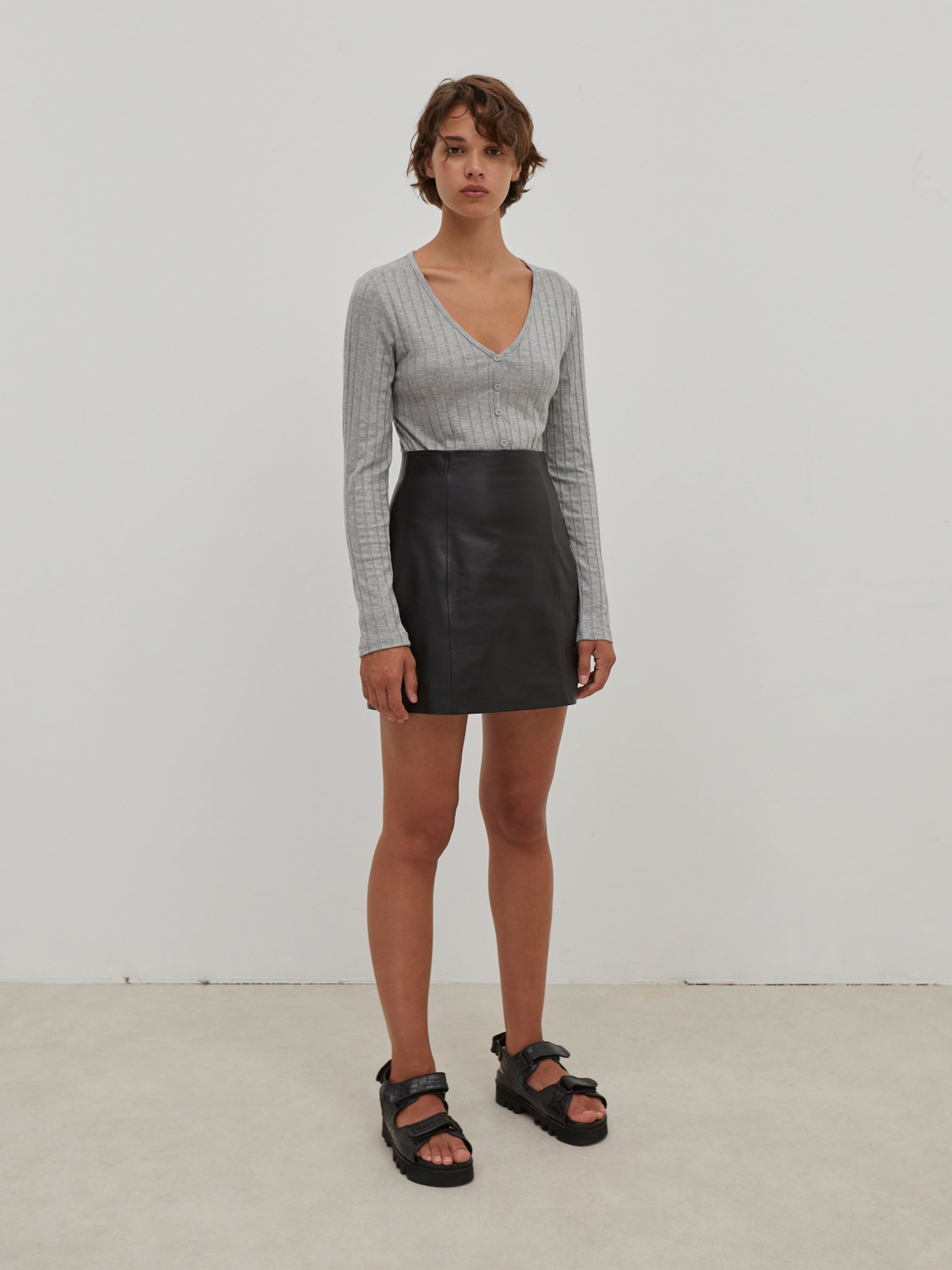 EDITED Produits T-shirt 'Anjana' gris chiné