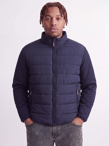 Jack & Jones Plus Jacke 'JJETATE' in Blau: Vorderseite