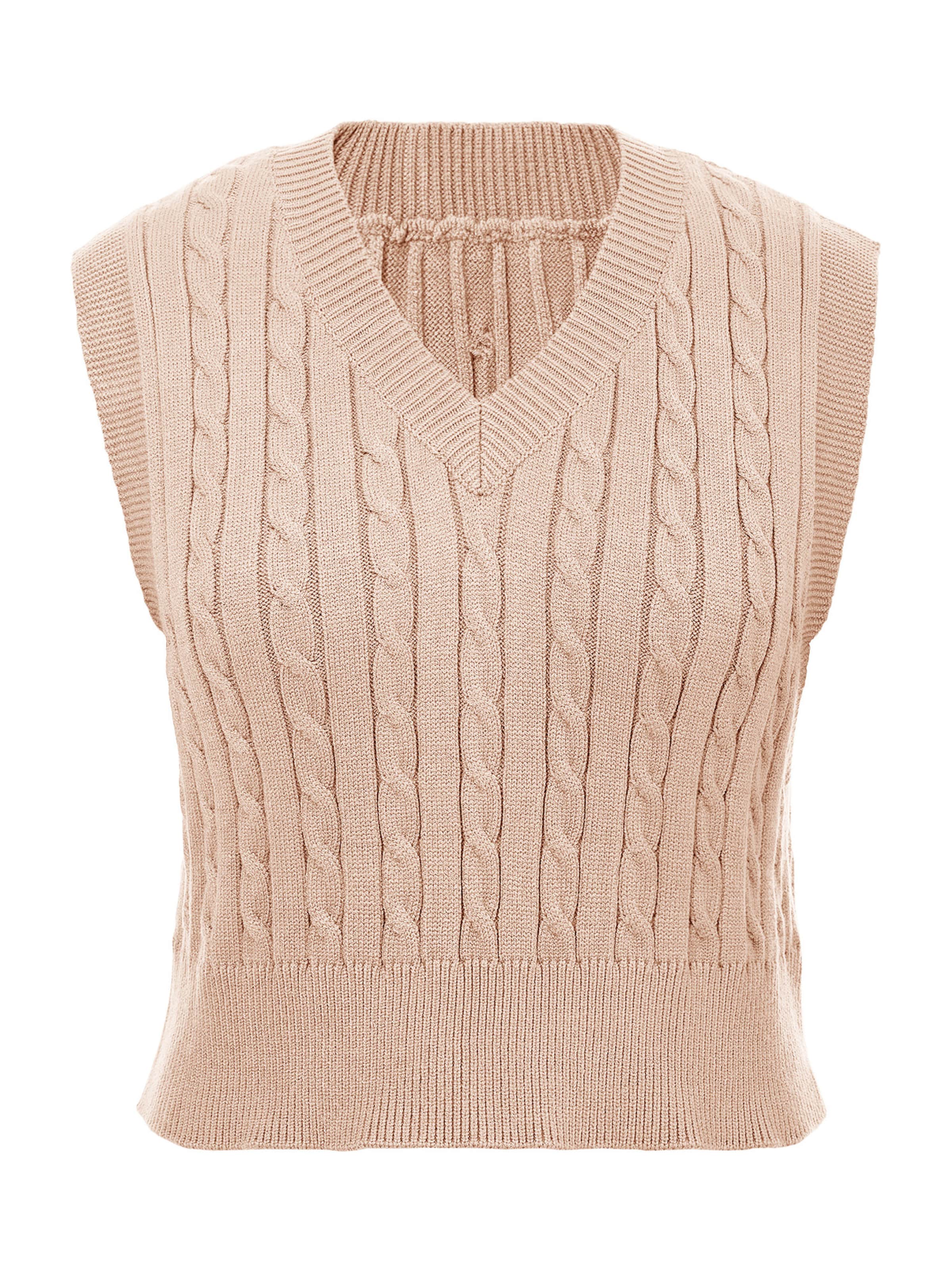 Pull-over Imily Bela en beige : devant