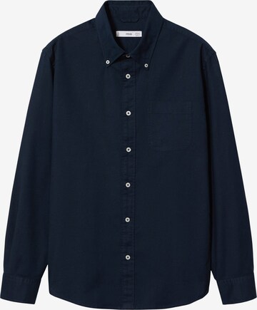 MANGO MAN Regular fit Button Up Shirt in Blue: front