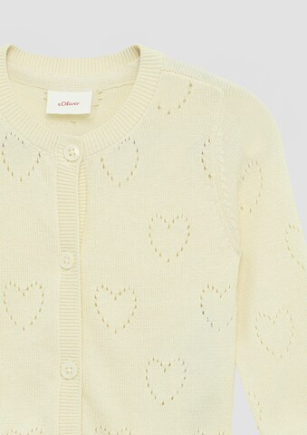 Cardigan s.Oliver en jaune