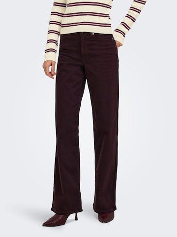 Wide Leg Jean 'ONLMadison' ONLY en rouge : devant
