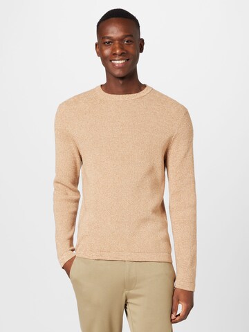 SELECTED Pullover 'Rocks' in Beige: predná strana