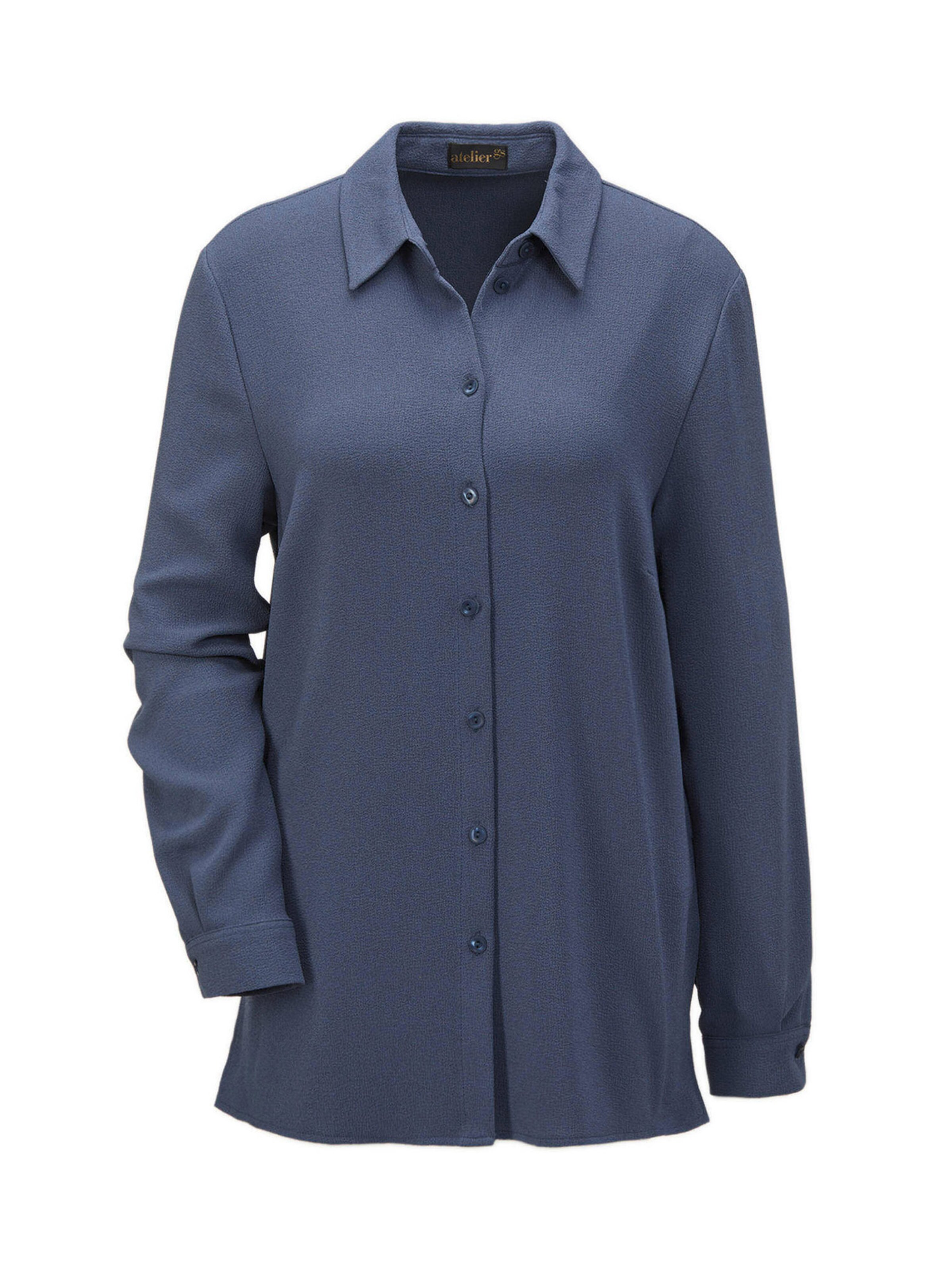 Chemisier Goldner en bleu : devant