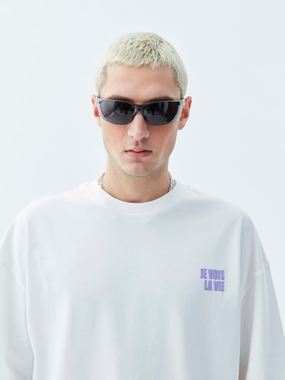 VAMOS CLO Shirt 'Pasadena' in lila / weiß, Produktansicht