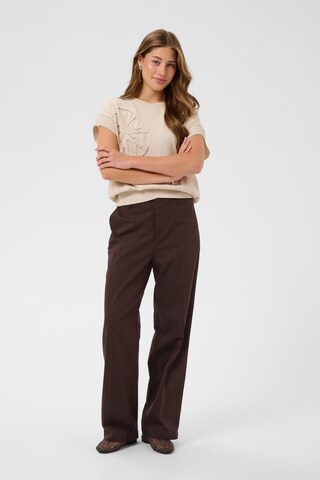 Cream Regular Pants 'CRGia' in Brown: front