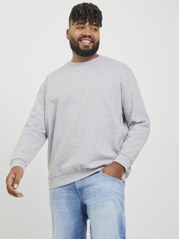 Sweat-shirt 'Bradley' Jack & Jones Plus en gris : devant