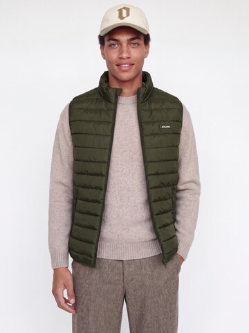 JACK & JONES Жилетка 'JJElvis' в Зеленый: спереди