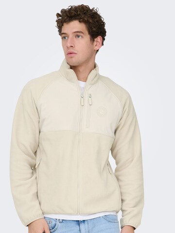 Only & Sons - Chaqueta polar 'ONSchuck' en beige