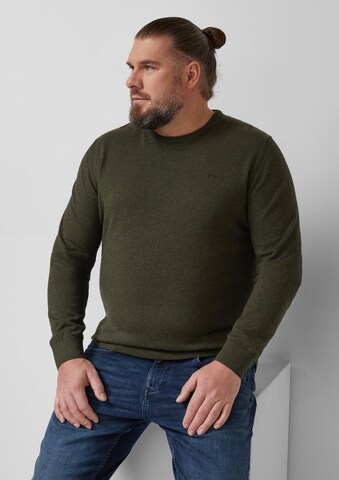 s.Oliver Men Big Sizes Свитер в Зеленый