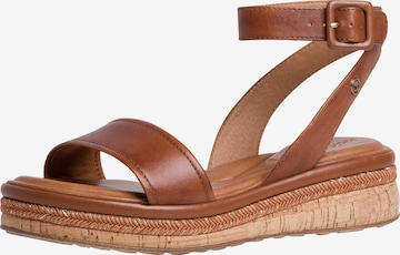 TAMARIS Sandalen met riem in Bruin: voorkant