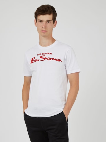 T-Shirt 'Signature' Ben Sherman en blanc : devant