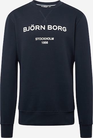 BJÖRN BORG Sportsweatshirt in Blauw: voorkant