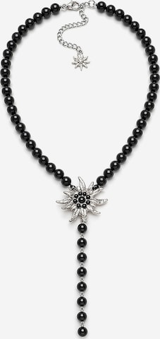 COLLEZIONE ALESSANDRO Kette 'Alpenkette' in Schwarz: Vorderseite