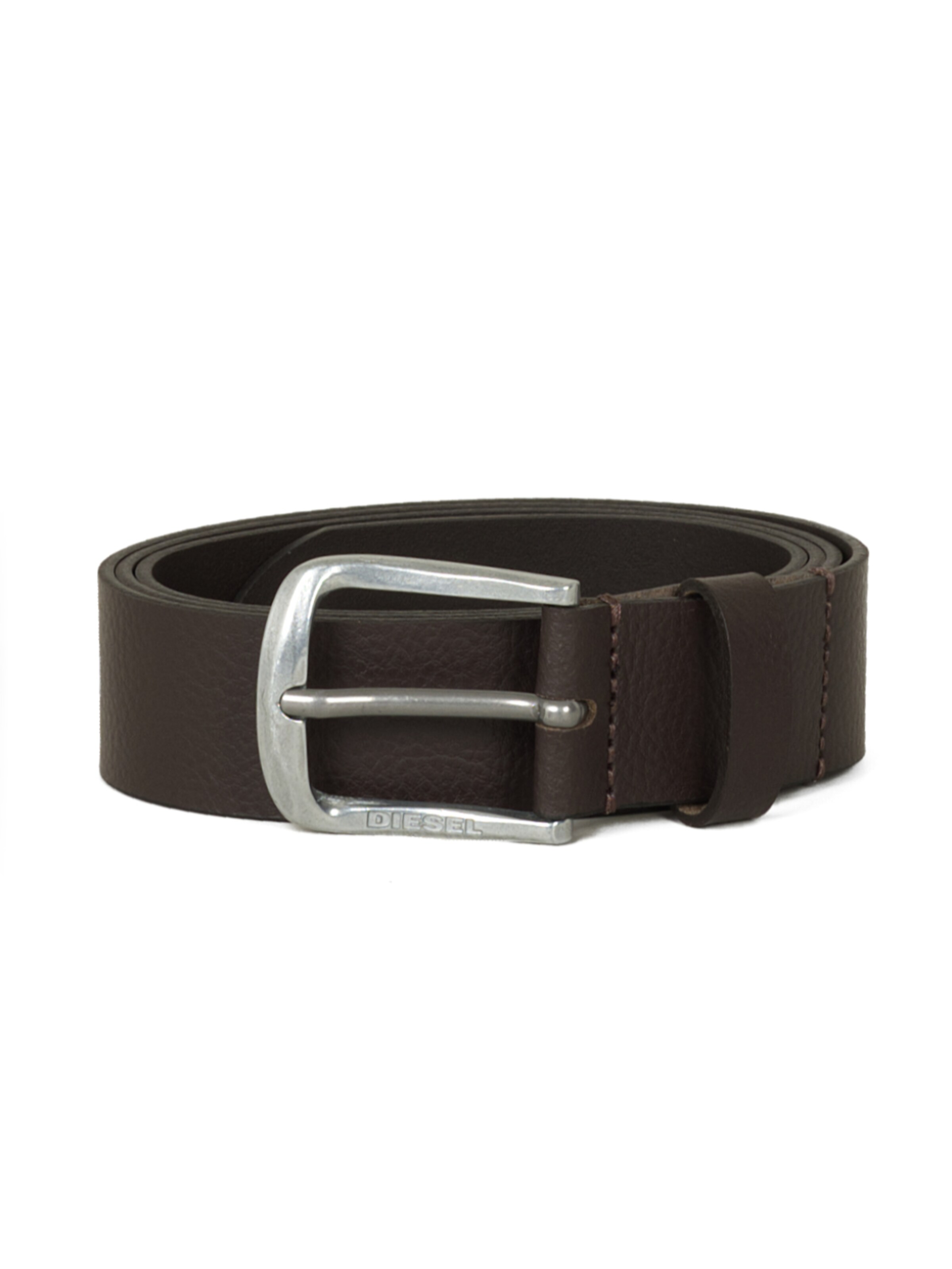 DIESEL Belt 'LOGO B-BASIC LEATHER BELT' in 95 in Dark brown, Item view