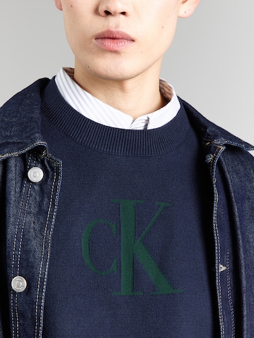 Calvin Klein Jeans Pullover in Blau