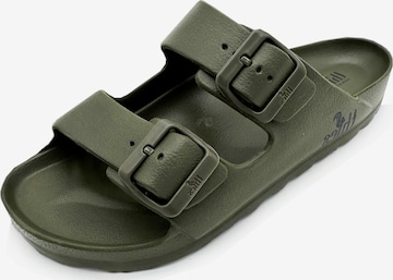 thies Pantolette 'Ecofoam Sandal' in Grün: Vorderseite