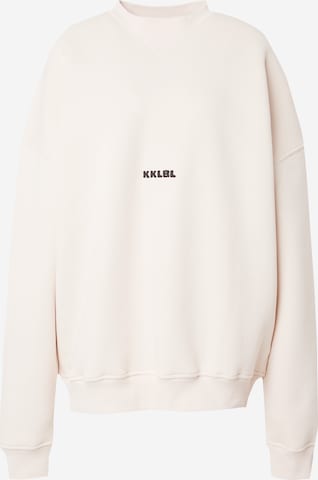 Karo Kauer Sweatshirt 'Sold Out' in White: front