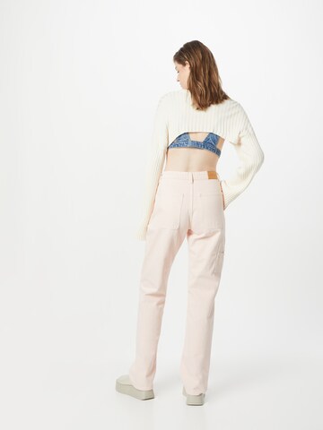 Monki Regular Jeans in Roze