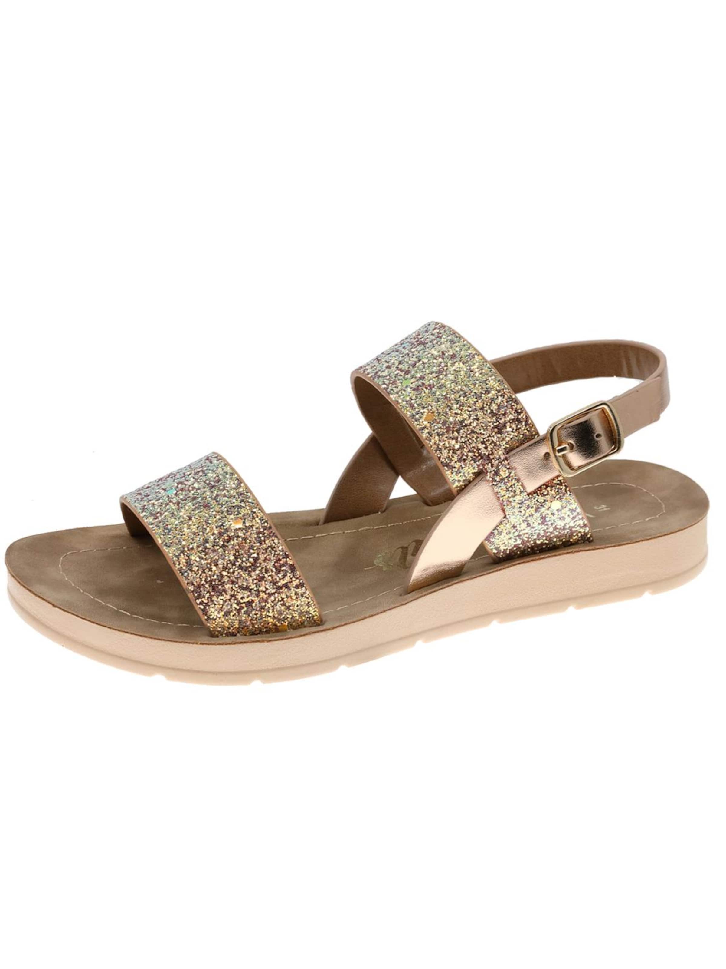 Beppi Sandals 'Casual Sandal' in Gold: front