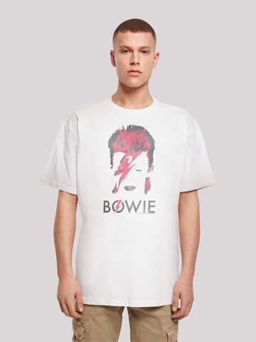 T-Shirt 'David Bowie ' F4NT4STIC en blanc : devant
