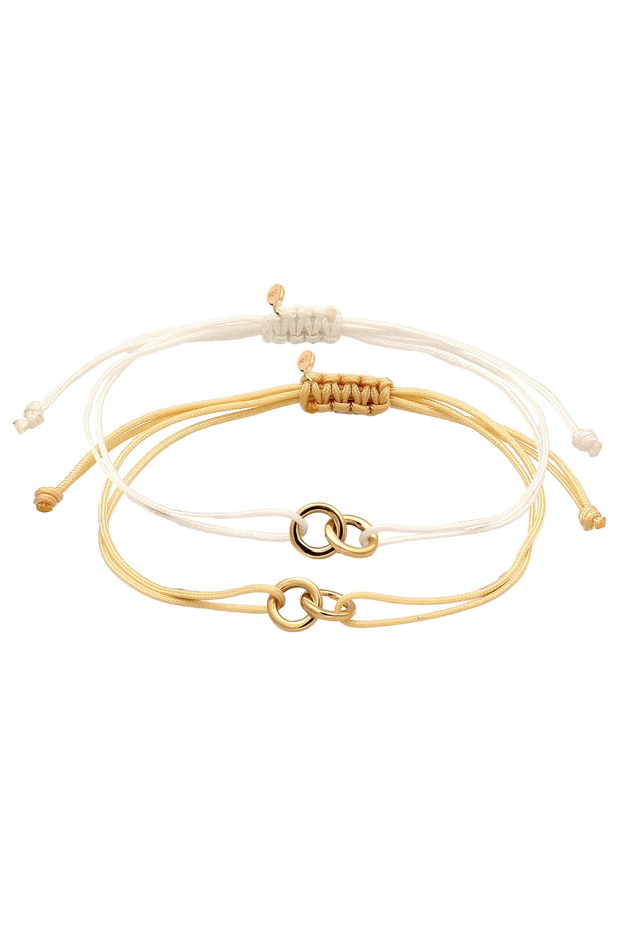 ELLI Bracelet 'Infinity' in Curry / Gold / White, Item view
