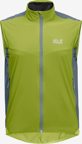 JACK WOLFSKIN Sportbodywarmer in Groen: voorkant