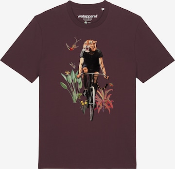 Maglietta ' Fancy Tiger ' di Watapparel in rosso: frontale
