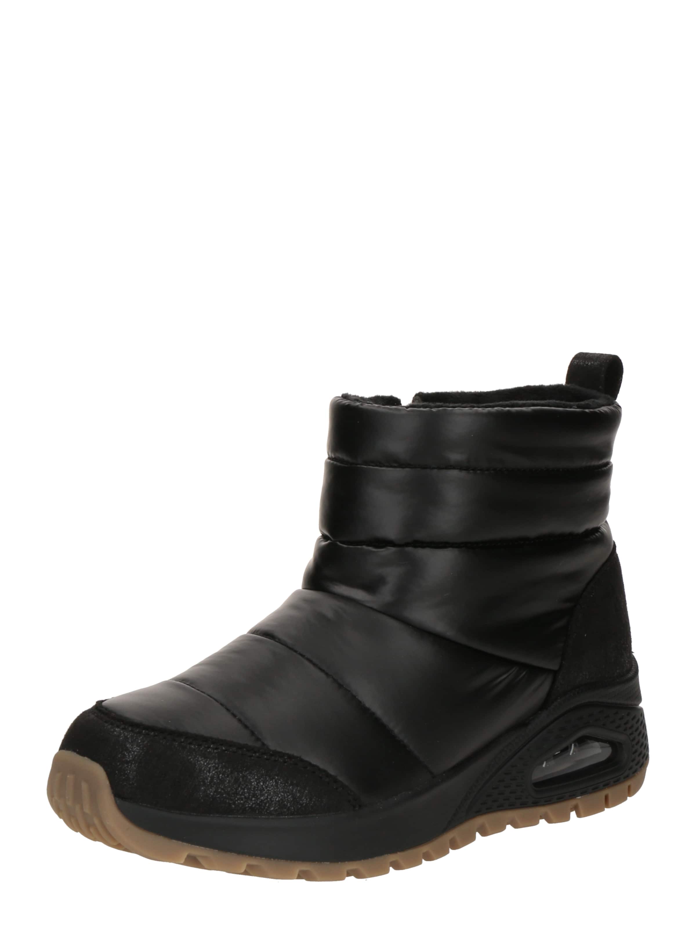 SKECHERS Snowboots 'UNO RUGGED' in Zwart: voorkant
