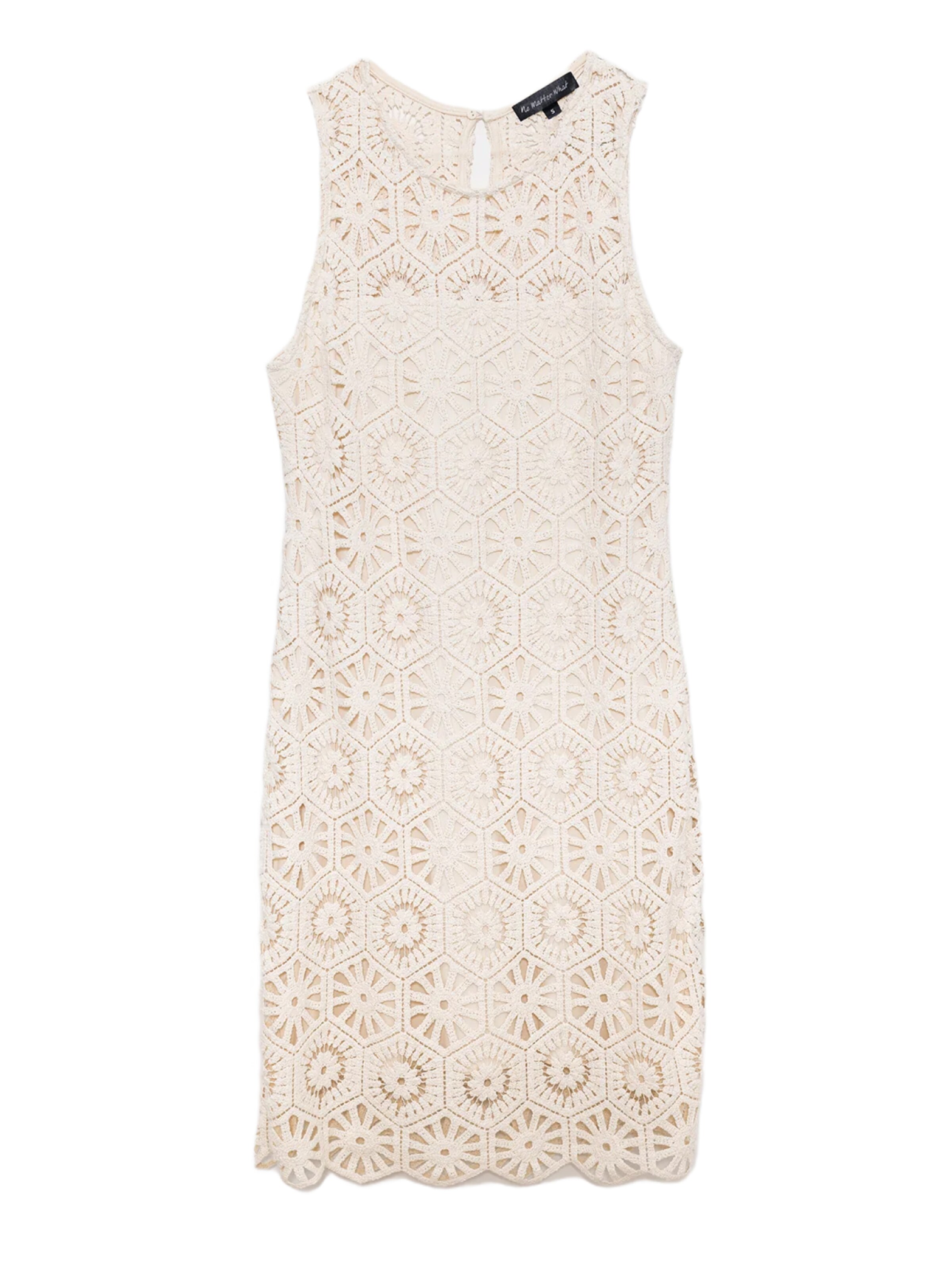 No Matter What Kleid in Beige: Vorderseite