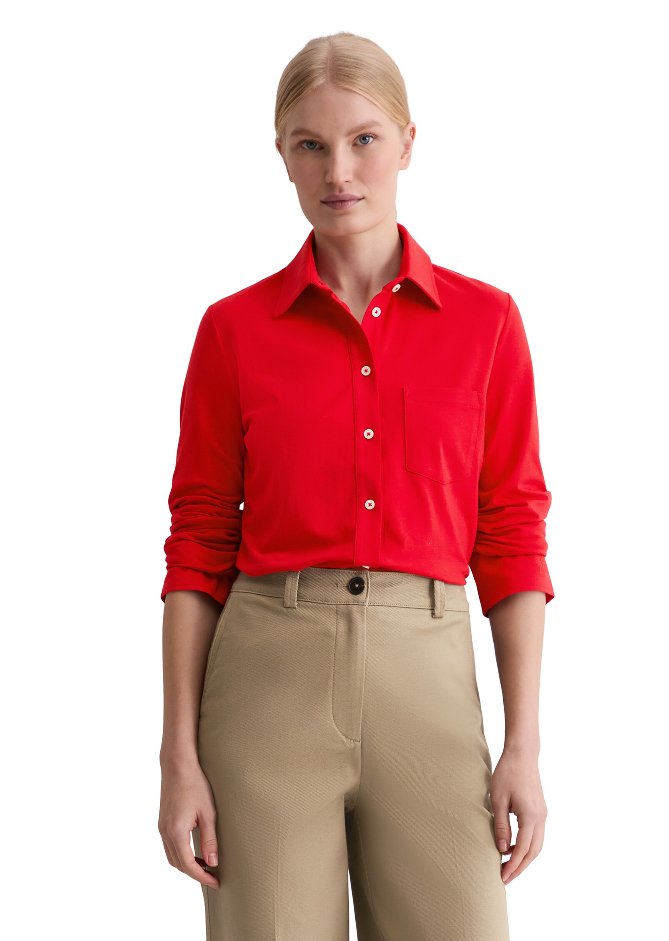 Marc O'Polo Blouse in Rood: voorkant